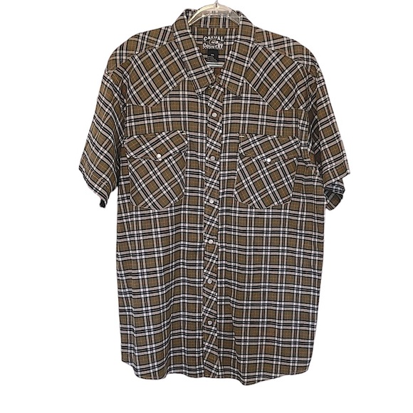 Casual Country Outfitters Plaid Western Shirt - Picture 1 of 7